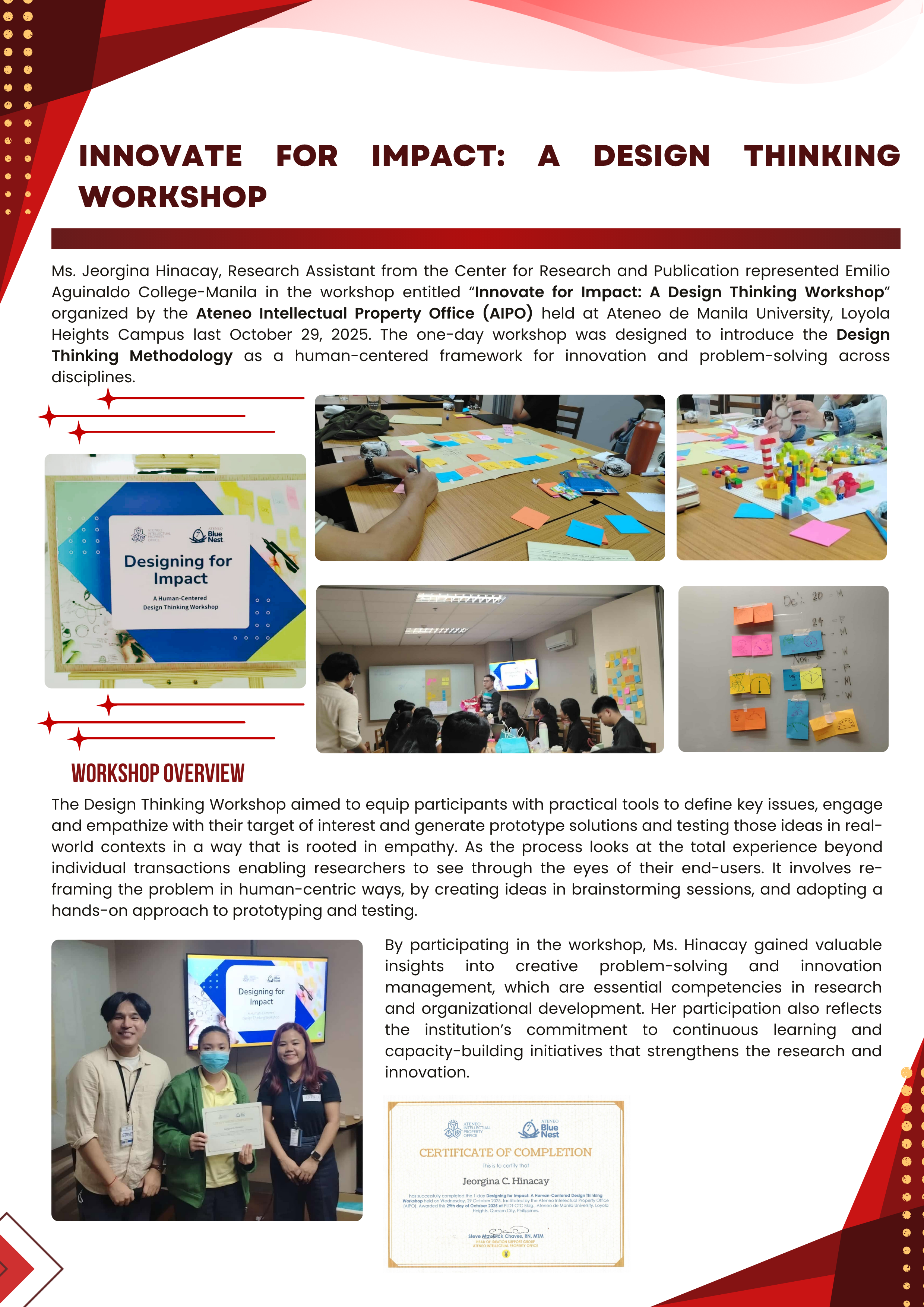 Research News_Design Thinking Workshop